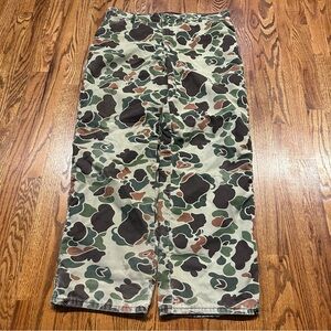Vintage Walls Pants Mens 38x30 Duck Camo Frog Skin Cargo Hunting Baggy Loose